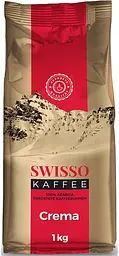 Кава в зернах Swisso Kaffee Crema 100% Arabica 1 кг натуральна зернова кава для кавомашини