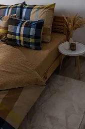 Комплект постільної білизни ТЕП Soft dreams Scotland євро сірий з жовтим (2-03859_26052) - мініатюра 2