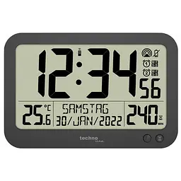 Годинник настінний Technoline WS8026 Black (WS8026), Чорний - мініатюра 3