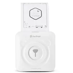 Портативний bluetooth термопринтер для смартфона PeriPage A6, білий (100334) - мініатюра 2