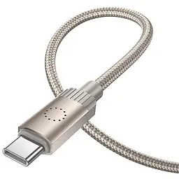 Дата кабель Hoco X117 Star Type-C to Type-C 60W (1m) Gold - мініатюра 3