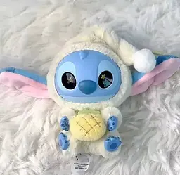 Іграшка сюрприз м'який брелок Лабубу Стич 15см lububu Stitch Eat Something Before Sleep Series кукла - мініатюра 2
