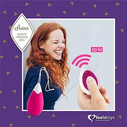 Віброяйце FeelzToys Anna 6,3 см (фуксія) - мініатюра 5