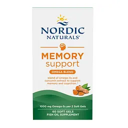 Омега з куркуміном Nordic Naturals Memory Support Omega Blend 60 капсул - мініатюра 2