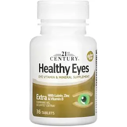 Комплекс з вітамінами та мікроелементами для здоров’я очей 21st Century Healthy Eyes Extra 36 таблеток