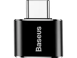 Адаптер USB Type-C BASEUS USB Female To Type-C Male Adapter Converter Black (CATOTG-01) - мініатюра 3
