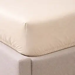 Простирадло на резинці LARA сатин LUX dp13259 BEIGE 160х200+25 см - мініатюра 4