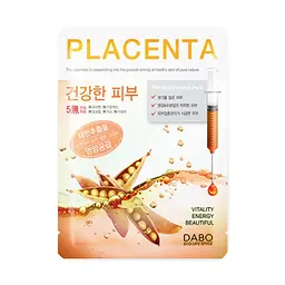 Маска тканинна для обличчя Dabo First Solution Mask Pack Placenta з екстрактом плаценти