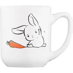 Чашка Ardesto Bunny керамічна біло-сіра 380 мл (AR3056) - мініатюра 3