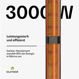 Інфрачервоний обігрівач Blumfeldt BlazeTower (10046339) - мініатюра 3