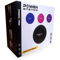 М'яч для фітнесу Power System PS-4012, 65 см фіолетовий (10662) - мініатюра 3