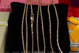 Ланцюг Xuping Jewelry канатик 50 см 1 мм золотистий