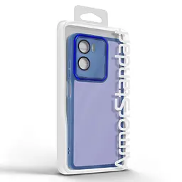 Защитный чехол для Motorola G05/E15, Shade, синий, TPU+PC, матовый, защита всего корпуса, панель-накладка, противоударный, с высокими бортами, амортизирует удары при падениях, ArmorStandart (ARM87417) - мініатюра 3