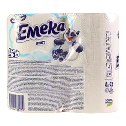 Тришаровий туалетний папір Emeka White 4 рулони (75423) - мініатюра 5