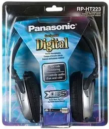 Провідні накладні навушники Panasonic RP-HT223GU-S (Сірий) - мініатюра 2