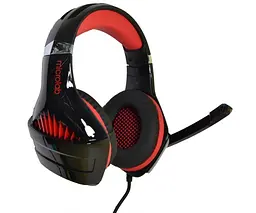 Навушники з мікрофоном Microlab G6 1,2 м Black+red