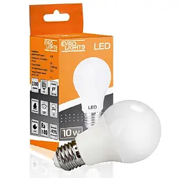 Набір світлодіодних ламп Evro Lights 10 Вт 4200 К A-10-4200-27 Е 27, 10 шт. (58945) - мініатюра 2