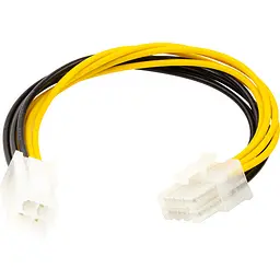 Перехідник живлення для процесора PowerPlant 4 pin (F) - 8 pin (M) 0.2 м