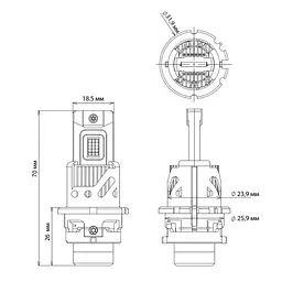 Світлодіодна лампа Decker LED PL-07 6K D4S Decker (НФ-00009458) - мініатюра 3