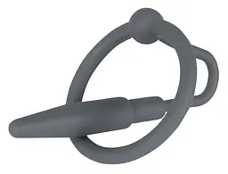 Ерекційне кільце - Penis Plug With Glans Ring - мініатюра 3