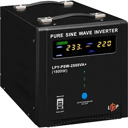 ДБЖ LogicPower LPY-PSW-2500VA+ (1800Вт) 10A/20A з правильною синусоїдою 24V - мініатюра 3