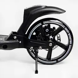 Самокат Best Scooter складаний 49х14х93-103 см Чорний 000231305 - мініатюра 5