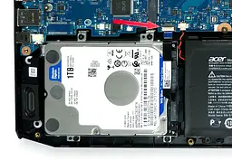 Шлейф підключення жорсткого диска / перехідник SATA для ноутбука Acer Nitro 5 AN515-45 AN515-46 AN515-47 AN515-56 AN515-58 AN517-41 AN517-53, AN517-54 (NBX0002TR00) Оригінал від Acer, 2.5", SATAIII - мініатюра 5
