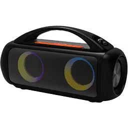 Акустична система 1.0 Media-Tech 60W, Bluetooth/AUX/microSD/MP3/USB/TWS/КАРАОКЕ/RGB,чорна (MT3184) - мініатюра 6