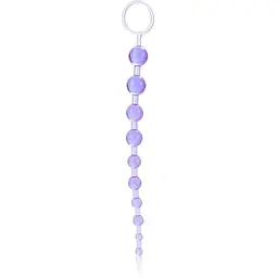 Анальний ланцюжок Calexotics X-10 Beads 28 см (фіолетовий)