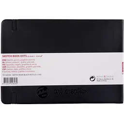 Блокнот для графіки та каліграфії Royal Talens Art Creation Dots у крапку А5 (21х15см) 80г/м2 80л чорний - мініатюра 2