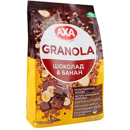 Гранола AXA медові з шоколадом і бананом 330 г (757529) - мініатюра 2