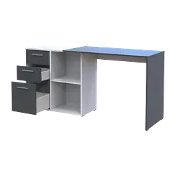 Офісний стіл Doros T8 Білий/Графіт 100х83х75 (41516125) - мініатюра 9