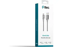 Кабель Ttec USB-microUSB AlumiCable 1.2m Space Gray (2DK11UG) - мініатюра 2