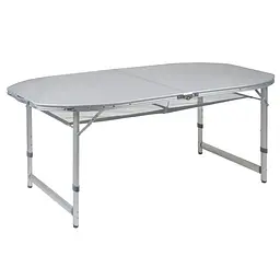 Стіл Bo-Camp Premium Oval 150x80 cm Grey (1404405) - мініатюра 2