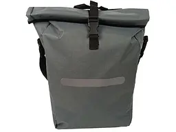 Велосипедная сумка на багажник с дождевиком 22L серая Bikemate sum0028926 - миниатюра 11