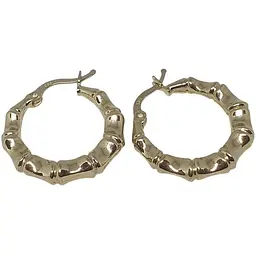 Золоті сережки-кільця Favoritum Бамбук. 2481