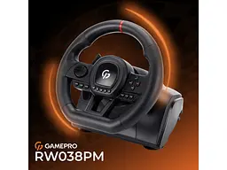 Комплект (кермо, педалі) GamePro RW038PM - мініатюра 8
