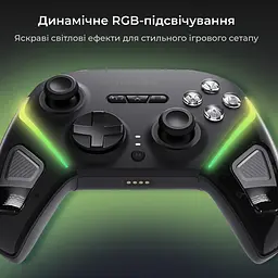 Бездротовий геймпад Ajazz GP100 RGB чорний (GP100-B) - мініатюра 6