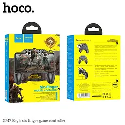 Геймпад для смартфона Hoco GM7 Eagle six finger game controller чорний - мініатюра 5