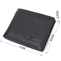 Якісний затиск із натуральної шкіри ST Leather 22472 чорний - мініатюра 3
