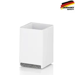 Стакан для зубних щіток KELA Cube білий 7х7х11 см (23692)