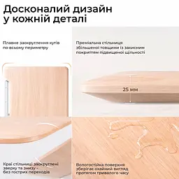 Геймерський стіл Sihoo D07 1.6m Maple/White (D07B-102/D07J-102-AB) - мініатюра 8