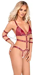 Боді Bad Kitty Naughty Toys Strap M червоний - мініатюра 4