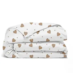 Підковдра двоспальна 180х220 BEIGE HEARTS COSAS (4822052397947)
