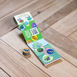 Набір з мініблокнота та запасних наліпок для штампа Melissa & Doug Sticker WOW Динозаври (SM93208/6075136) - мініатюра 4