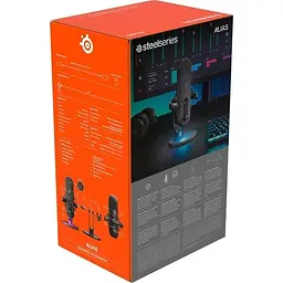 Ігровий стрім мікрофон SteelSeries Alias RGB USB 1" Capsule (61601) - мініатюра 10