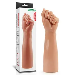 Рука для фістингу Lovetoy Bitch Fist 31 см тілесний - мініатюра 10