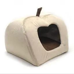 Будка яблуко для котів та собак Zoo-hunt Мрія бежевий №1 40х40х37 см