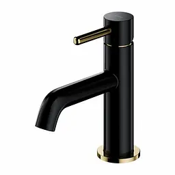 Змішувач для раковини Omnires Y black/gold (Y1210NBLGL)