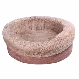 Лежак для собак з м'якими бортами Milord DONAT M 65 см (пудра)